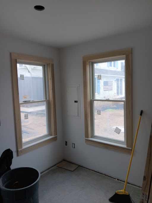 Window trim and casing installation